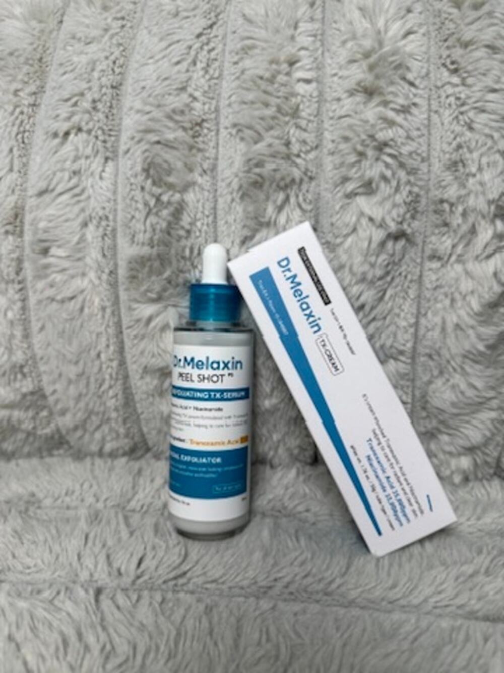 Dr Melaxin Peel Shot TX Duo Exfoliating Serum TX Cream Skincare Set NEW